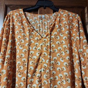 CATO Plus Size Floral Top